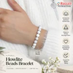 Natural Howlite Bracelet for Stress Relief & Emotional Balance - Image 3