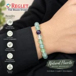 Natural Fluorite Bracelet for Focus, Mental Clarity & Emotional Balance - Image 3