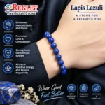 Blue Lapis Bracelet for Confidence, Communication & Mental Clarity - Image 3