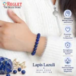 Blue Lapis Bracelet for Confidence, Communication & Mental Clarity - Image 4