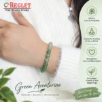 Natural Green Aventurine Bracelet for Luck and Prosperity - Image 3