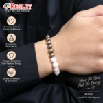 Rose Quartz & Hematite Bracelet for Love, Emotional Balance & Grounding - Image 7