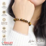 Tiger Eye & Hematite Bracelet for Confidence, Grounding & Positive Energy - Image 4