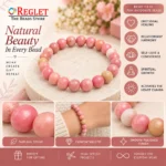 Pink Rhodonite Bracelet for Love & Emotional Balance - Image 2