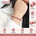 Pink Rhodonite Bracelet for Love & Emotional Balance - Image 3