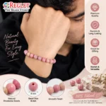 Pink Rhodonite Bracelet for Love & Emotional Balance - Image 4