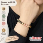 Dhan Vriddhi Bracelet with Jade, Citrine, Tiger Eye, Pyrite Beads - Image 6
