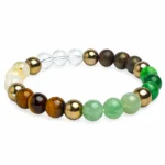 Dhan Yog Bracelet with Jade, Citrine, Tiger Eye, Pyrite & Aventurine Beads