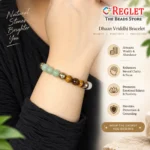 Dhan Yog Bracelet with Jade, Citrine, Tiger Eye, Pyrite & Aventurine Beads - Image 6