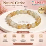 Citrine Beads Bracelet for Wealth, Success & Abundance - Image 2