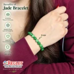 Natural Jade Beads Bracelet for Luck, Harmony & Positive Energy - Image 3