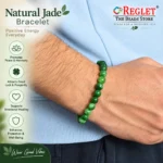 Natural Jade Beads Bracelet for Luck, Harmony & Positive Energy - Image 4