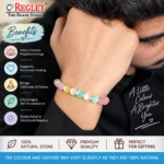 Selenite Bracelet for Natural Healing Crystal Beads - Multicolour - Image 3