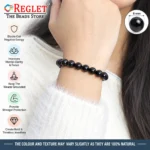 Black Obsidian Bracelet For Natural Protection & Negative Energy Shield - Image 3