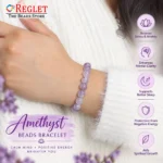 Natural Amethyst Bracelet for Calmness, Stress Relief & Spiritual Protection - Image 6