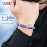 Natural Sodalite Bracelet for Focus, Confidence & Emotional Balance - Image 4
