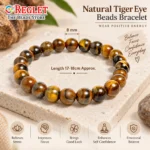 Natural Tiger Eye Bracelet for Confidence, Courage & Protection - Image 2