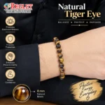 Natural Tiger Eye Bracelet for Confidence, Courage & Protection - Image 3