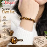 Natural Tiger Eye Bracelet for Confidence, Courage & Protection - Image 4