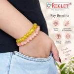 Single Tone Sparkle Glass Bracelets Set – Pack of 9, 8mm Stretchable Jewellery - Image 4