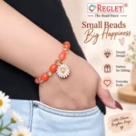 Oval & Diamond Cut Glass Bracelets with Charms – Pack of 8, 8mm Stretchable - Image 5