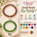 Diamond Cut Glass Bracelets with Charms – Pack of 12, 8mm Stretchable Set - Image 2