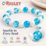 Dual Shade Sparkle & Lustre Glass Bracelets – Pack of 12, 8mm Stretchable Set - Image 8