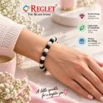Jelly & Lustre Glass Bracelets – Pack of 9, 8mm Multicolour Stretchable Set - Image 3