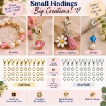 Lobster Clasps 50 Pcs + Jump Rings 700 Pcs – Gold & Silver Finish Jewellery Findings - Image 3