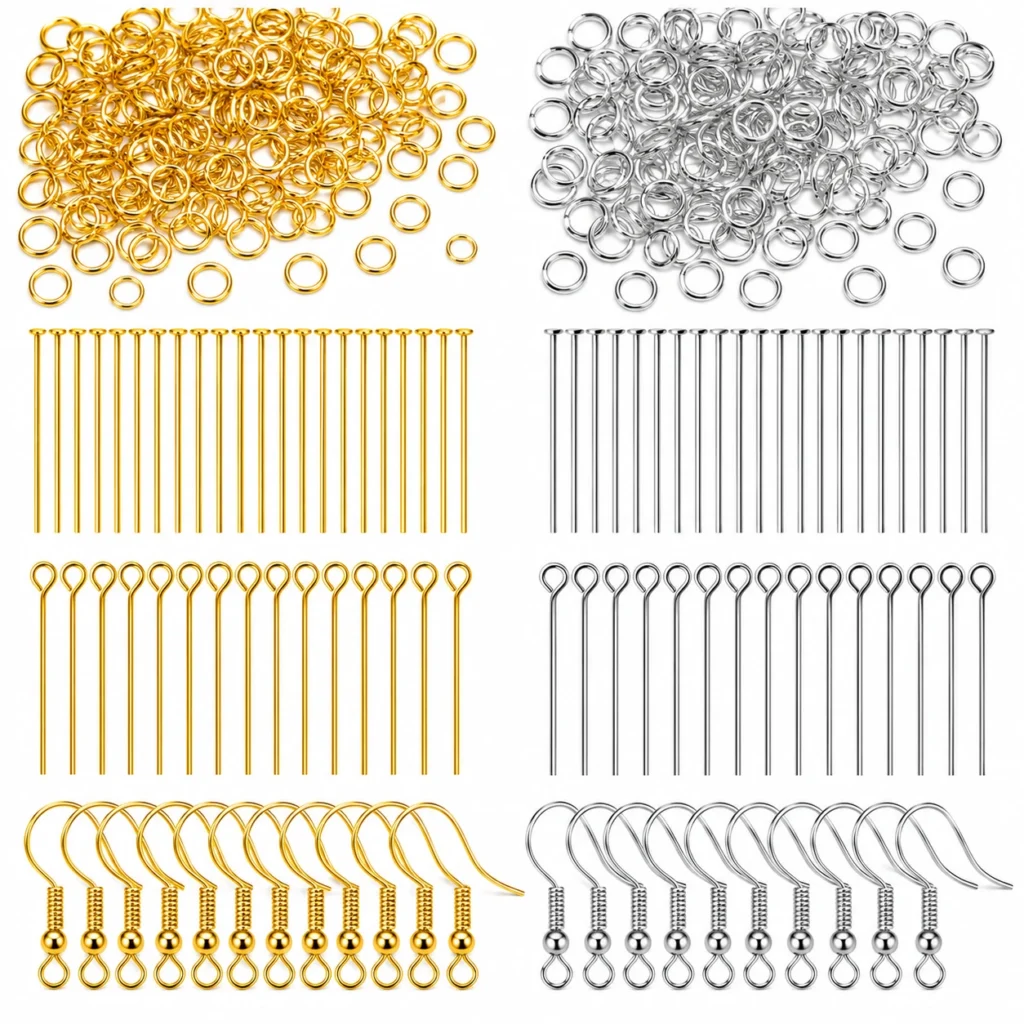 Jump Rings Eye Pins Head Pins Earring Hooks