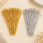 Jump Rings 700 Pcs + Eye Pins 300 Pcs + Head Pins 300 Pins + Earring Hooks 220 Pcs – Gold & Silver Finish Jewellery Findings - Image 7