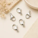 Lobster Clasps - Silver Finish Jewellery Findings -100 Pcs - 10mm - Image 6