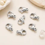 Lobster Clasps - Silver Finish Jewellery Findings - 250 Pcs - 10mm - Image 4