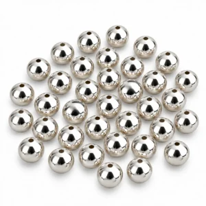 10mm Silver Pearl Beads for Jewellery Making Kit – 350 Pcs, 200g