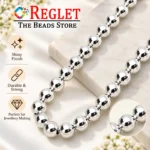 10mm Silver Pearl Beads for Jewellery Making Kit – 350 Pcs, 200g - Image 3