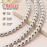 10mm Silver Pearl Beads for Jewellery Making Kit – 350 Pcs, 200g - Image 4