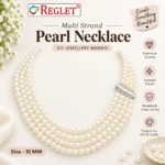 10mm Off-White Pearl Beads for Jewellery Making Kit – 400 Pcs, 200g - Image 4