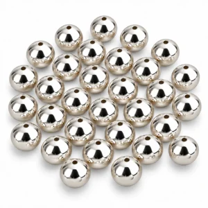 12mm Silver Pearl Beads for Jewellery Making Kit – 200 Pcs, 200g | REGLET