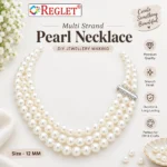 12mm Off-White Pearl Beads for Jewellery Making Kit – 200 Pcs, 200g - Image 4