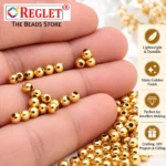 Golden Pearl Beads for Jewellery Making Kit – 5800 Pcs, 4mm, 200g - Image 7