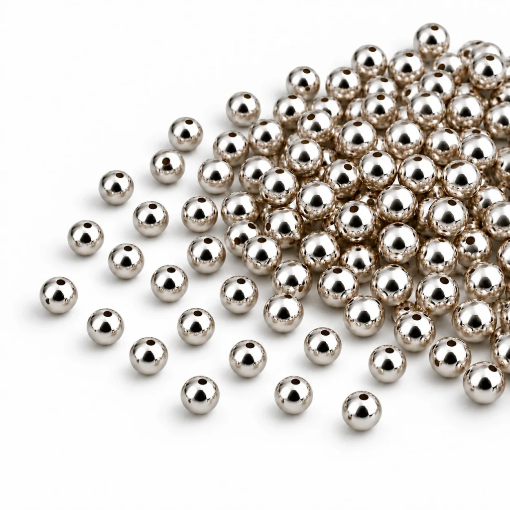 4mm Silver Pearl Beads for Jewellery Making Kit – 5800 Pcs, 200g