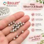 4mm Silver Pearl Beads for Jewellery Making Kit – 5800 Pcs, 200g - Image 3
