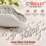 4mm Silver Pearl Beads for Jewellery Making Kit – 5800 Pcs, 200g - Image 6