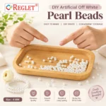 4mm Off-White Pearl Beads for Jewellery Making Kit – 5800 Pcs, 200g | REGLET - Image 3