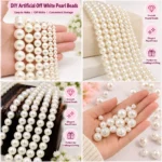 4mm Off-White Pearl Beads for Jewellery Making Kit – 5800 Pcs, 200g | REGLET - Image 5