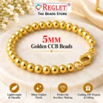 5mm Golden Pearl Beads for Jewellery Making Kit – 3000 Pcs, 200g - Image 4