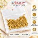 5mm Golden Pearl Beads for Jewellery Making Kit – 3000 Pcs, 200g - Image 5