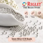 5mm Silver Pearl Beads for Jewellery Making Kit – 3000 Pcs, 200g - Image 6