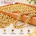 Golden Pearl Beads for Jewellery Making Kit – 1800 Pcs, 6 Sizes, 180g - Image 5