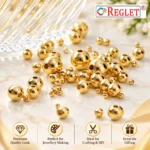 Golden Pearl Beads for Jewellery Making Kit – 1800 Pcs, 6 Sizes, 180g - Image 6